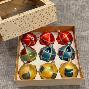 Vintage George Franke Sons Co Geometric pattern ornaments